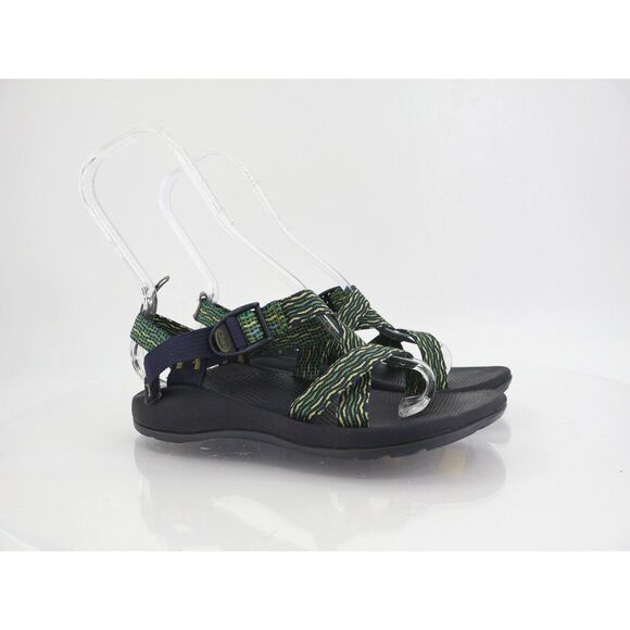 Chaco Ecotread Women Z1 Sandal Size 5 Green Yellow Hike Trail Camp Water Sports - Picture 1 of 10